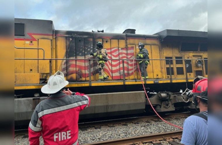 East Bay Train Crew Douses Fire, Shields Ozol Oil from Inferno Scare