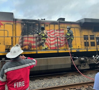 East Bay Train Crew Douses Fire, Shields Ozol Oil from Inferno Scare