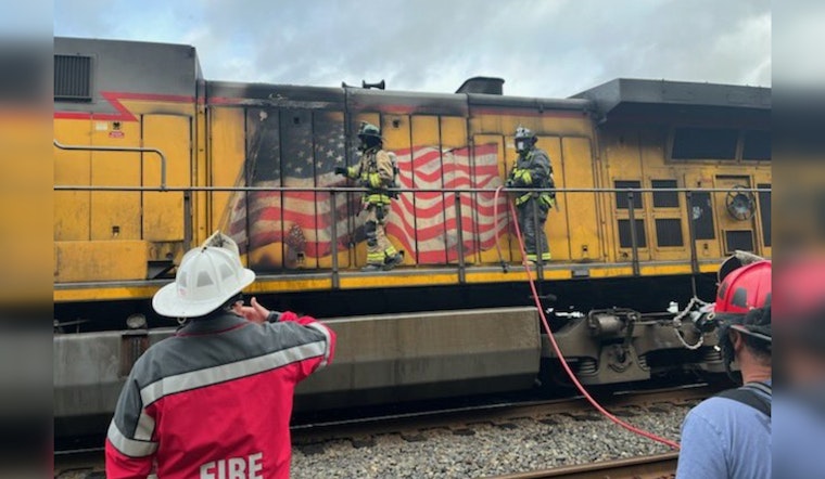 East Bay Train Crew Douses Fire, Shields Ozol Oil from Inferno Scare