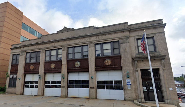 Fall River Fire Department Battling Blaze as Wet and Windy Weather Poses Challenges