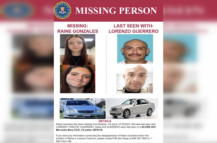 FBI Announces $10,000 Reward for Missing Brawley Teen, Public's Help Crucial in Search for Raine Gonzales