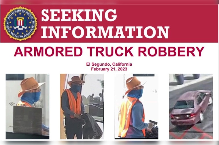 FBI's Manhunt for El Segundo Armored Truck Robber Sizzles on Social Media