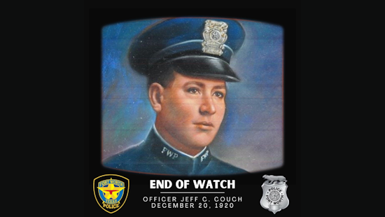 Fort Worth Police Department Honors Fallen Officer Jeff C. Couch on Centenary of His Death