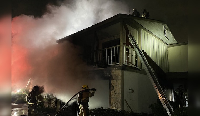 Garden Grove Home Engulfed in Flames, Firefighters Quell Blaze as Residents Evacuate