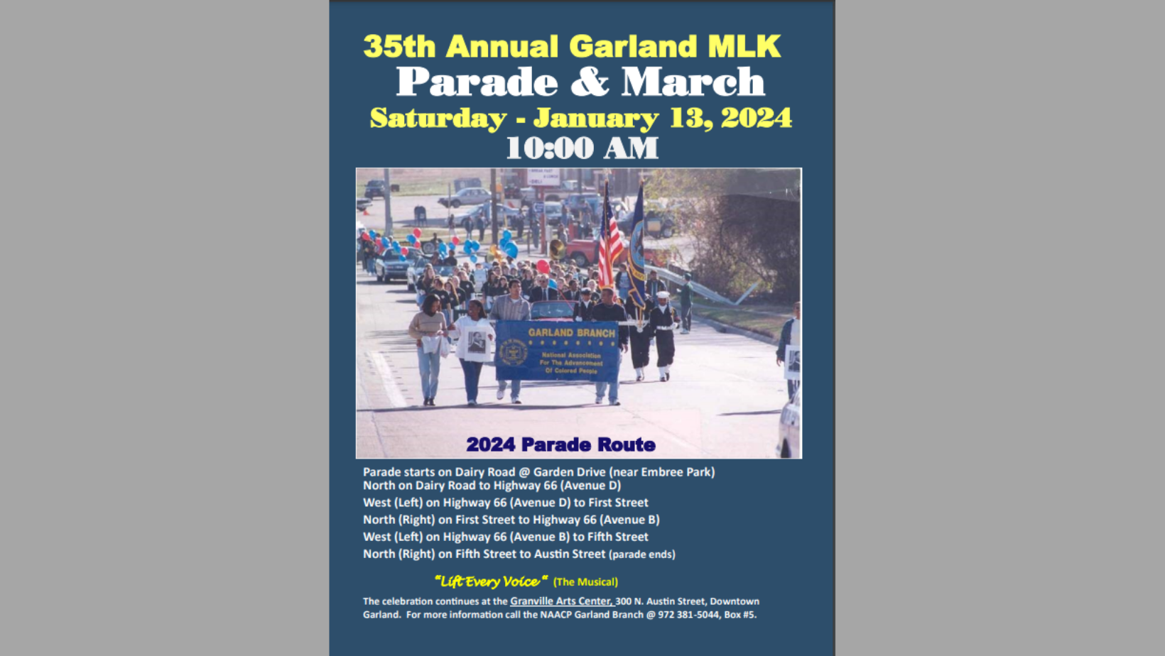 Garland Commemorates Civil Rights Icon with 35th Annual MLK Parade