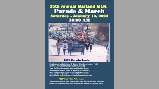 Garland Commemorates Civil Rights Icon with 35th Annual MLK Parade