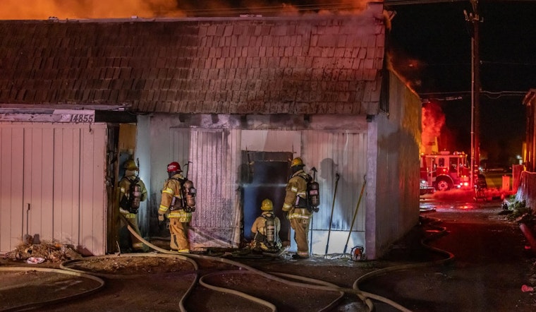 Hesperia Strip Club Engulfed in Flames, No Injuries as Firefighters Battle Blaze into the Night