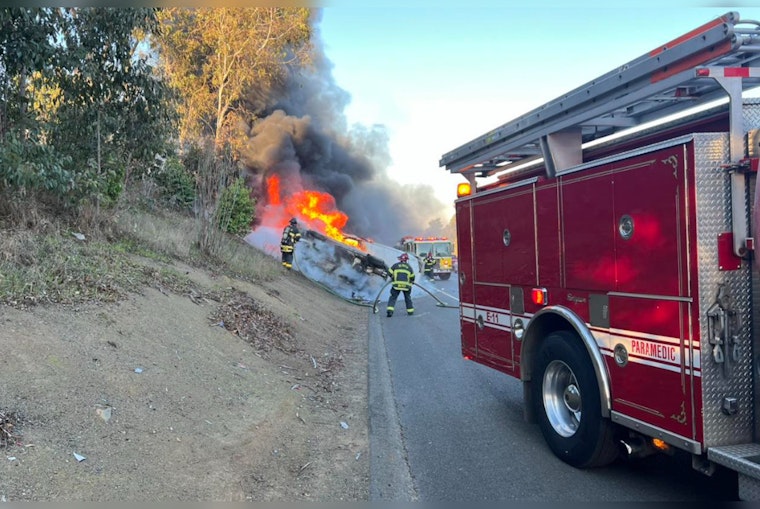 Highway Heroes, Benicia Firefighters Snuff Out Inferno as Mystery Samaritan Saves Driver on I-780