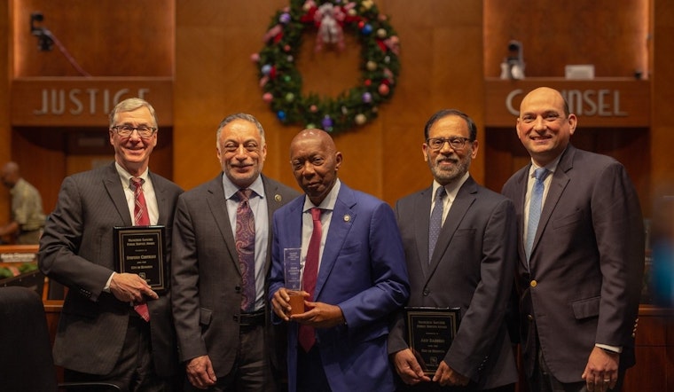Houston Mayor Sylvester Turner and City Council Receive Tetra Tech Public Service Award for Hurricane Harvey Recovery Efforts