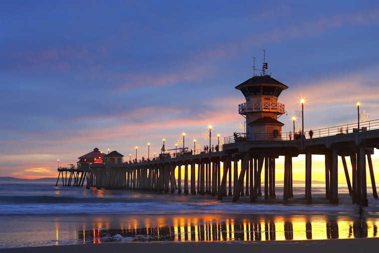 Huntington Beach Prepares as Towering Waves Expected from Powerful WNW Swell