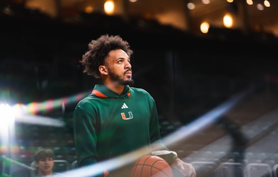 Hurricanes' Omier Spearheads Dominant 95-55 Win Over North Florida with Double-Double Performance