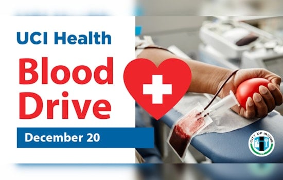 Irvine and UCI Health Rally Community for Urgent Blood Drive, Donors Rewarded with Gift Cards and More