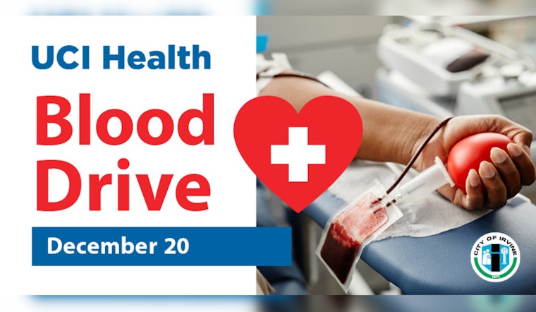 Irvine and UCI Health Rally Community for Urgent Blood Drive, Donors Rewarded with Gift Cards and More