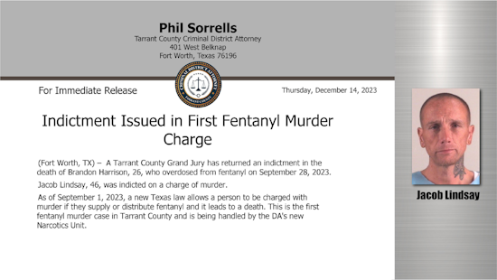 Jacob Lindsay Indicted in Fentanyl Murder Charge, DA Takes Zero-Tolerance Stand Against Opioid Scourge