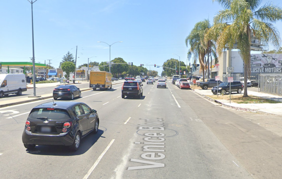 Los Angeles Firefighters Conduct Early Morning Auto Extrication in Single-Car Incident on Venice Boulevard