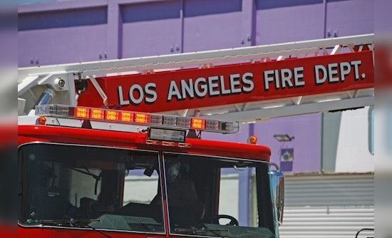 Los Angeles Firefighters Wrestle Blazing Inferno at Winnetka Residence