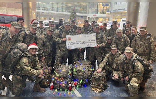 March of Toys, Boston PD and National Guard Spread Holiday Joy to Hospitalized Kids