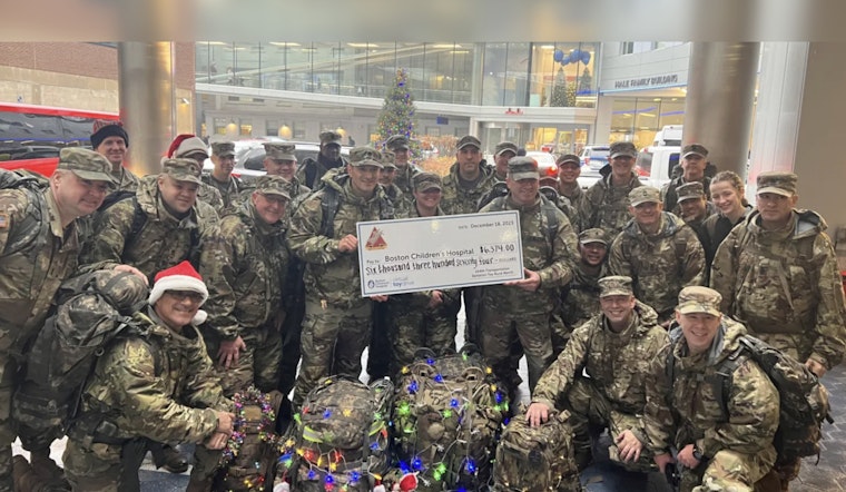 March of Toys, Boston PD and National Guard Spread Holiday Joy to Hospitalized Kids