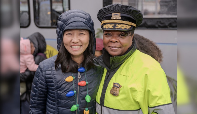 Mayor Michelle Wu and Boston Police Engage Communities with Festive Christmas Trolley Tour
