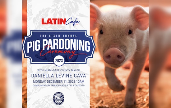 Unique Holiday Ceremony, Miami-Dade Mayor Daniella Levine Cava to Pardon Pigs Named After Celebs