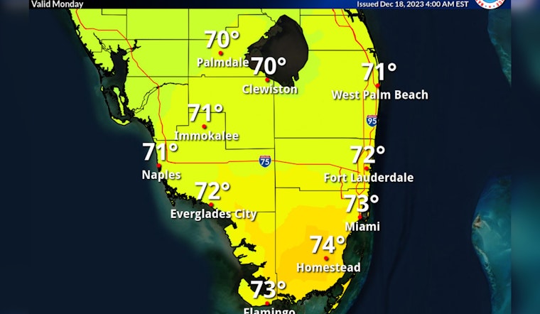 Miami Welcomes Sunny Skies and Cooler Temperatures, Post-Tropical Disturbances