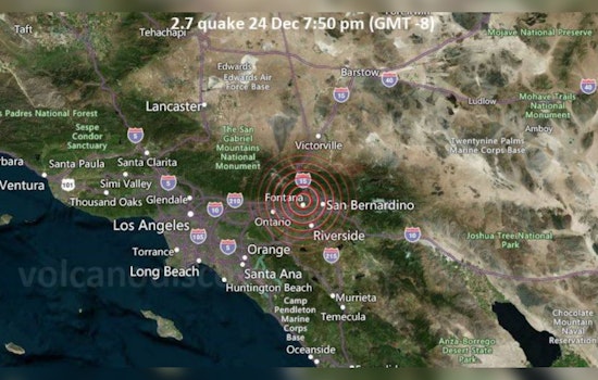 Minor 2.7 Magnitude Earthquake Strikes Near Fontana, No Damages Reported