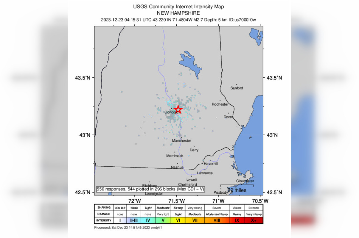 New Hampshire Towns Like Concord Rattled by Sudden 2.7 Magnitude