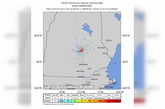 New Hampshire Towns Like Concord Rattled by Sudden 2.7 Magnitude Earthquake