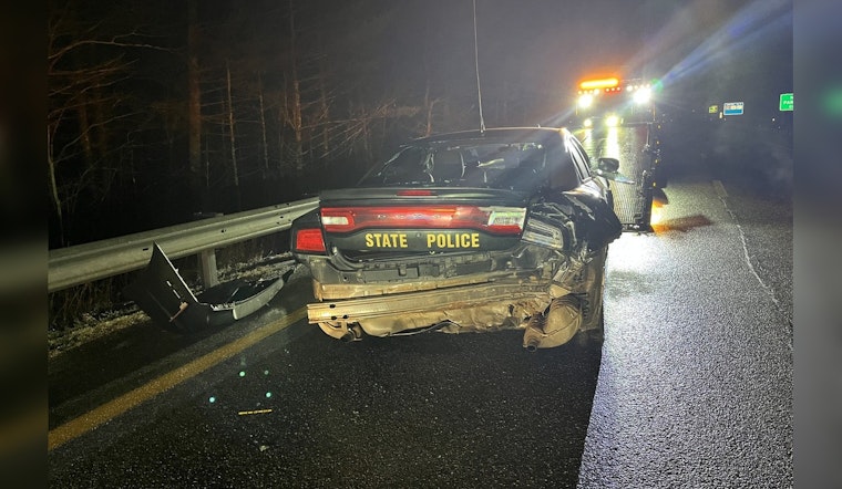 NH State Police Cruiser Hit on Ice-Slick I-93, Massachusetts Driver to Face Charges