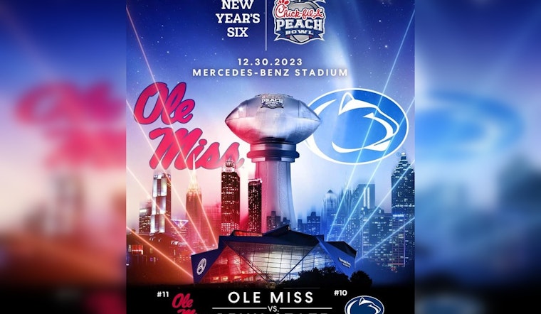 No. 11 Ole Miss and No. 10 Penn State Face Off in Historic Chick-fil-A Peach Bowl Matchup