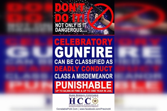 North Harris County Law Enforcement Cracks Down on New Year's Eve Celebratory Gunfire
