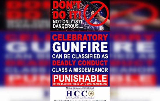 North Harris County Law Enforcement Cracks Down on New Year's Eve Celebratory Gunfire