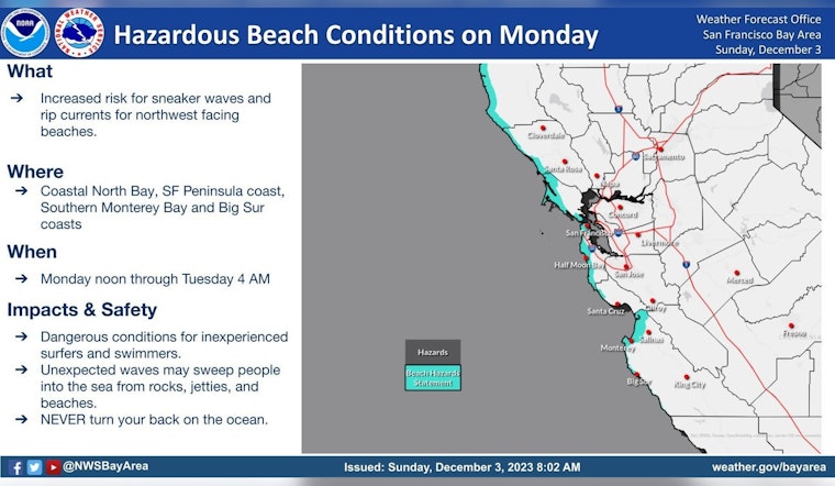 NWS Alerts Bay Area Beach Lovers to Sneaky Swell Peril