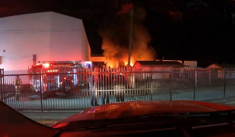 Orange County Firefighters Thwart Blaze, Shield Garden Grove Strip Mall from Major Damage