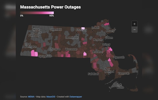 Over 120,000 In Massachusetts Without Power as Storm Slams New England, Disrupts Flights and Roads