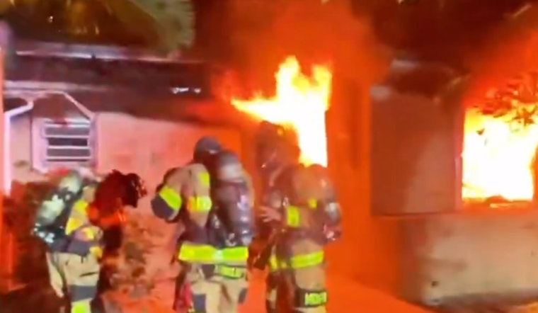 Residents Displaced as Fire Ravages South Miami-Dade Duplex, No Injuries Reported