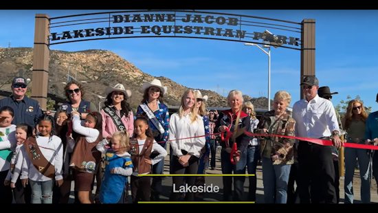 VIDEO: San Diego County Celebrates the Opening of Dianne Jacob Lakeside Equestrian Park with Festive Showcase