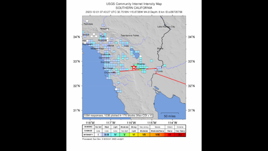 San Diego Shaken, Midnight Quake of 4.8 Rattles Beds Far and Wide