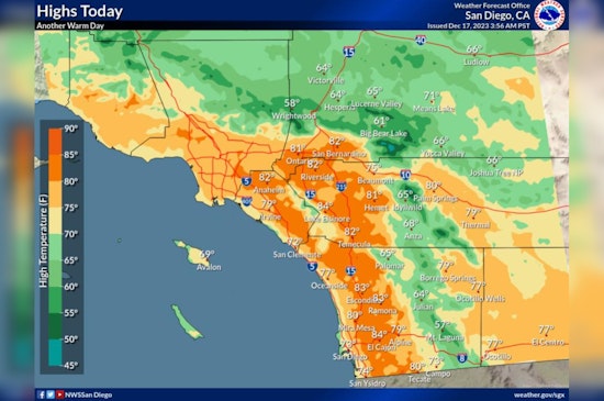 San Diego to Enjoy Warmth Before Chilly Temps and Rain Increase, NWS Forecasts Shift in Weather