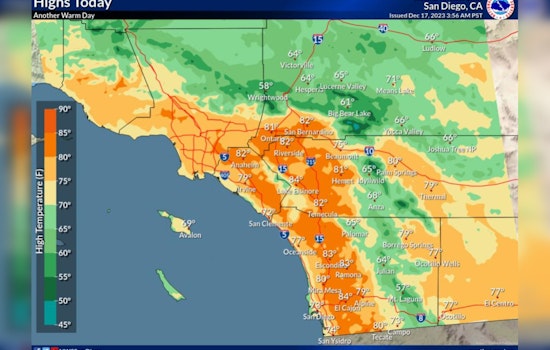 San Diego to Enjoy Warmth Before Chilly Temps and Rain Increase, NWS Forecasts Shift in Weather