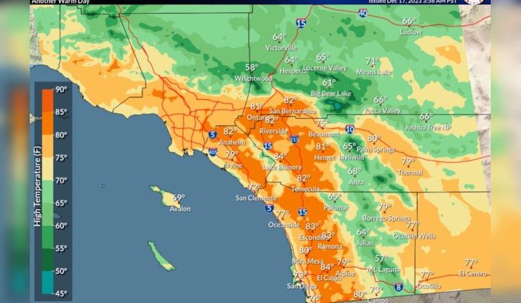 San Diego to Enjoy Warmth Before Chilly Temps and Rain Increase, NWS Forecasts Shift in Weather