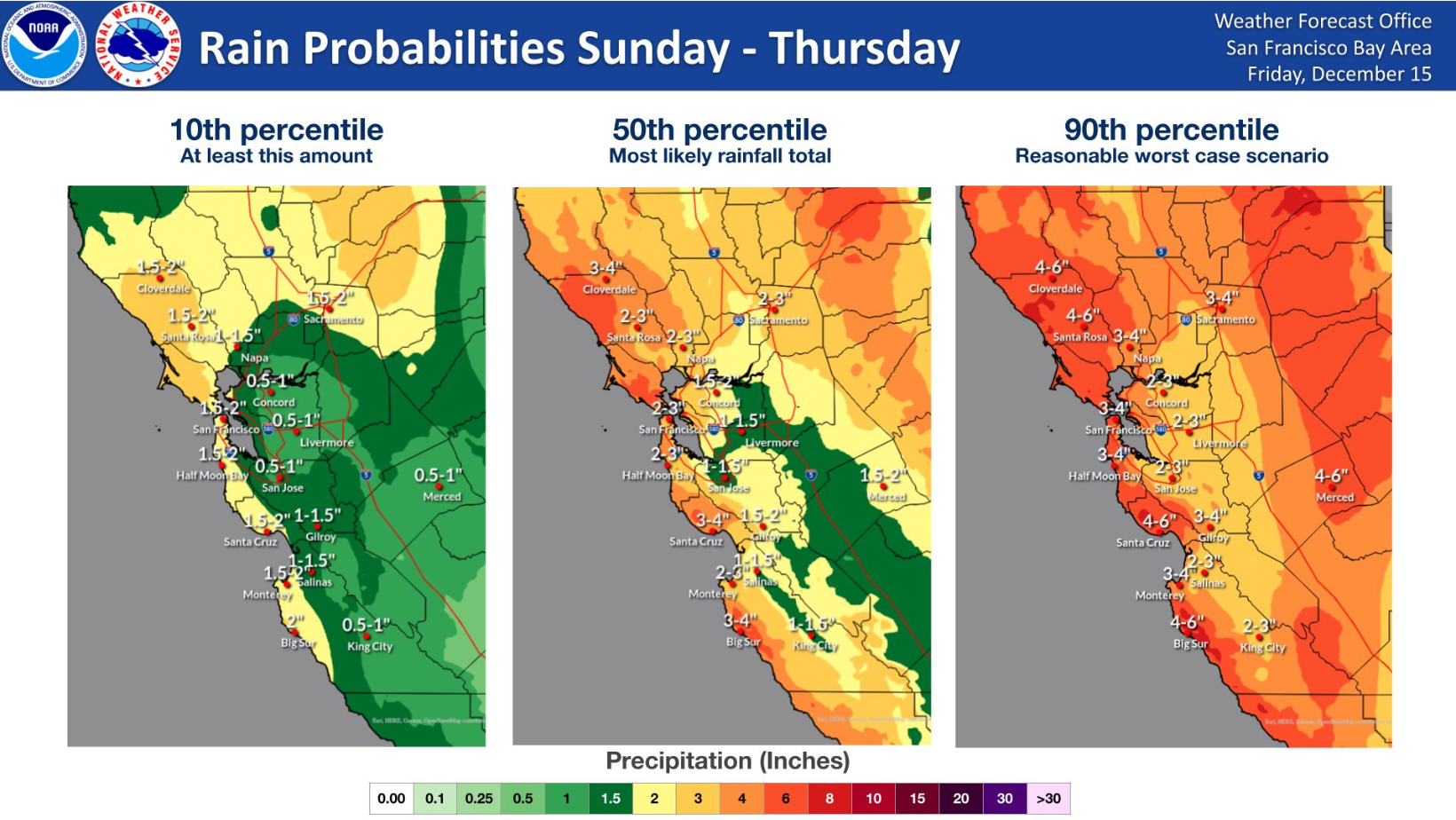 San Francisco Set for Soaking as NWS Anticipates Week of Storms and