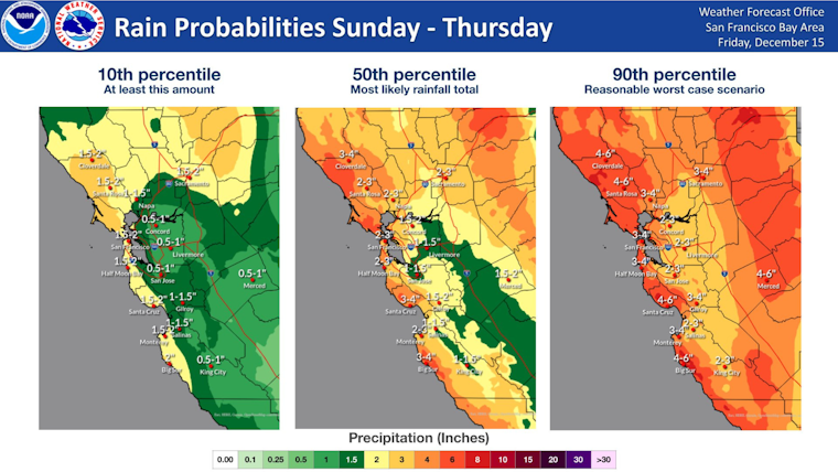 San Francisco Set for Soaking as NWS Anticipates Week of Storms and Potential Thunder