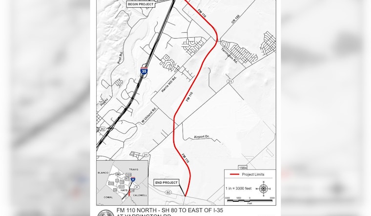 San Marcos Celebrates Opening of New FM 110 North to Alleviate I-35 Traffic Congestion