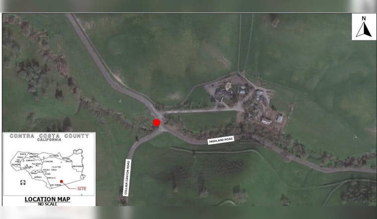 San Ramon Drivers Alerted, Expected Delays, Highland Road Erosion Repairs This Friday