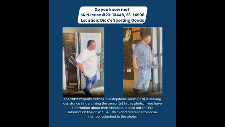 Santa Rosa Police Call on Community to Identify Suspects in Series of Theft Crimes