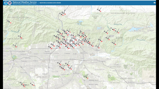 Southern California Alert, Santa Ana Winds to Amplify Through Cajon Pass With Warm Streak on the Horizon