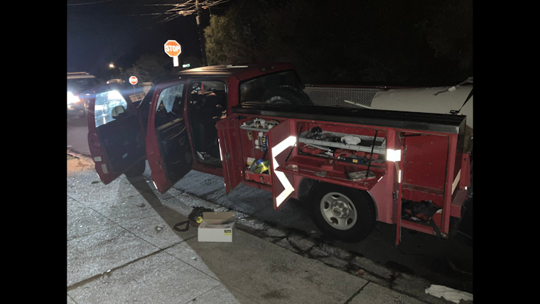 Stolen Fire Department Work Truck Found Abandoned in San Rafael, Police Urge Vehicle Safety Measures