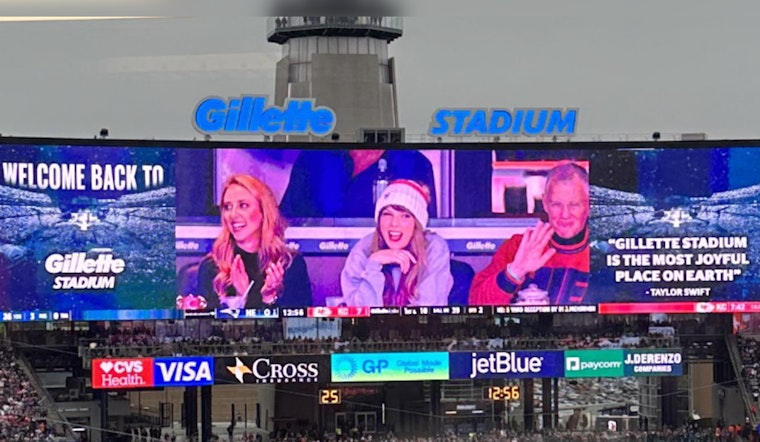 Taylor Swift Steals Spotlight at Gillette Stadium, Cheering on Travis Kelce and the Chiefs in Victory Over Patriots