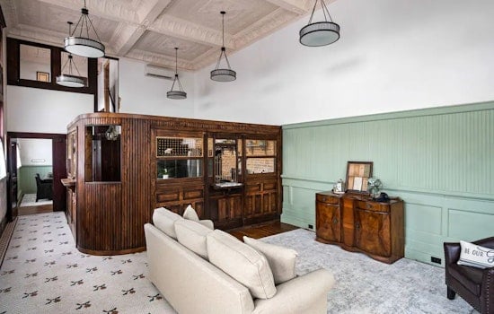 Texas Town's Old Bartlett National Bank Transformed into Stellar Airbnb Getaway